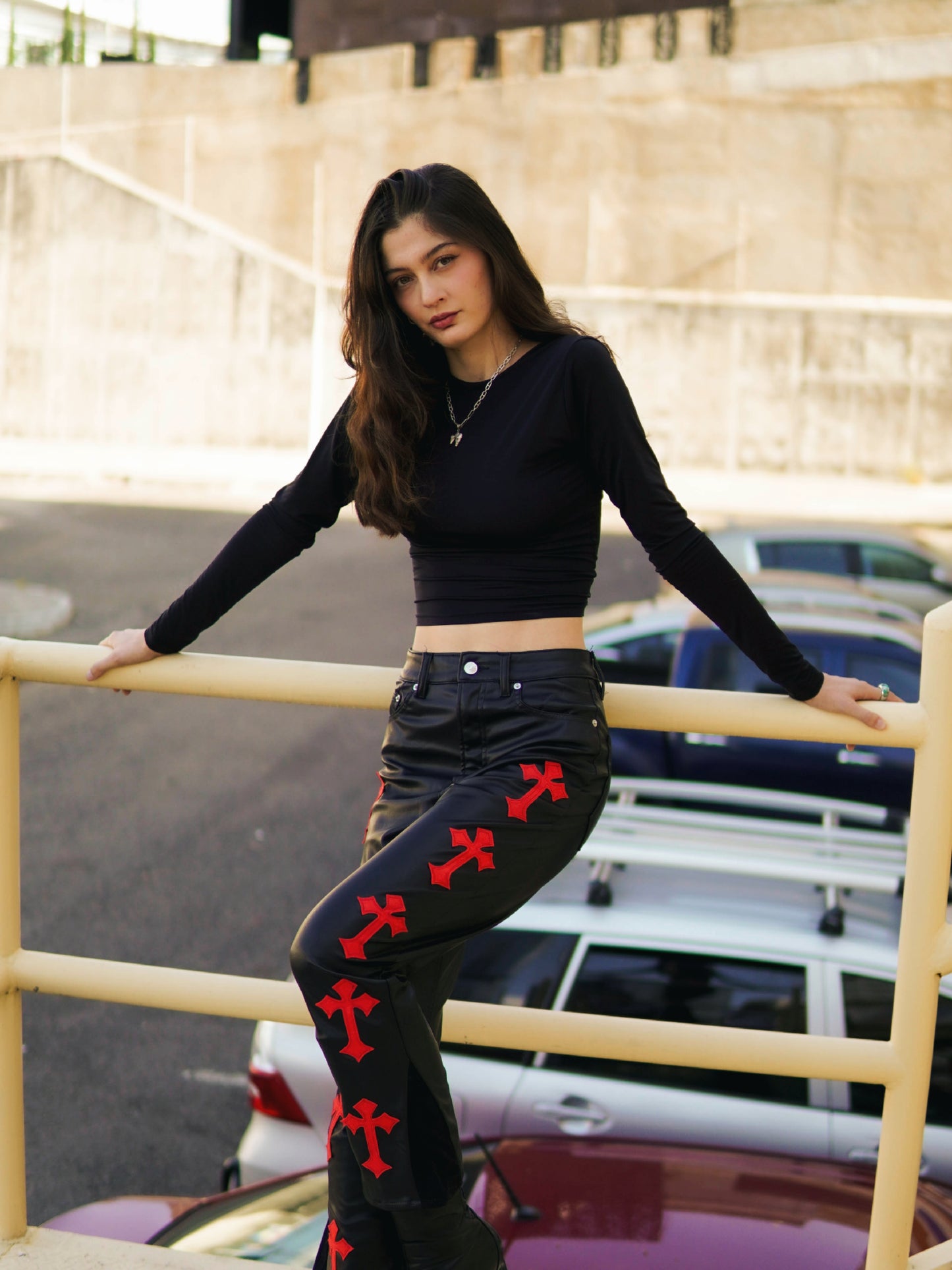 SS "COR" LEATHER PANTS 1 OF 1