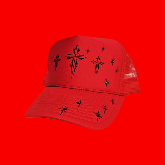 RED DIAMOND TRUCKER HAT